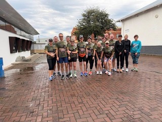 Big Walk participants gathered together at McClelland